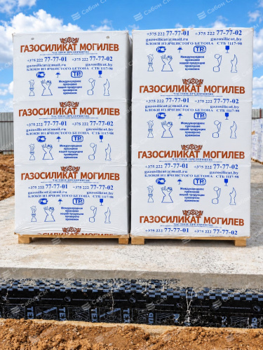 Блок газоcиликатный ГК Газосиликат 600х400х250 стеновой, D600